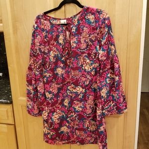 NWT Pink Owl Pink Floral Dress SZ S